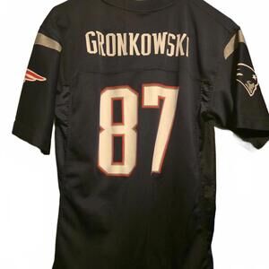 New England Patriots #87 Gronkowski Football Jersey Size Large